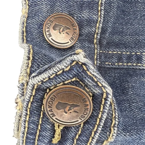 Makobi Jean Jacket With Suede Arms - Picture 9 of 11